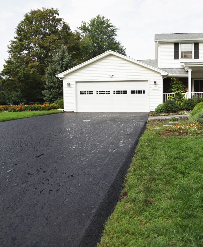Newly Paved Residential Driveway
