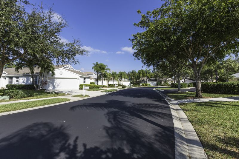 Residential Asphalt Driveway from a Distance